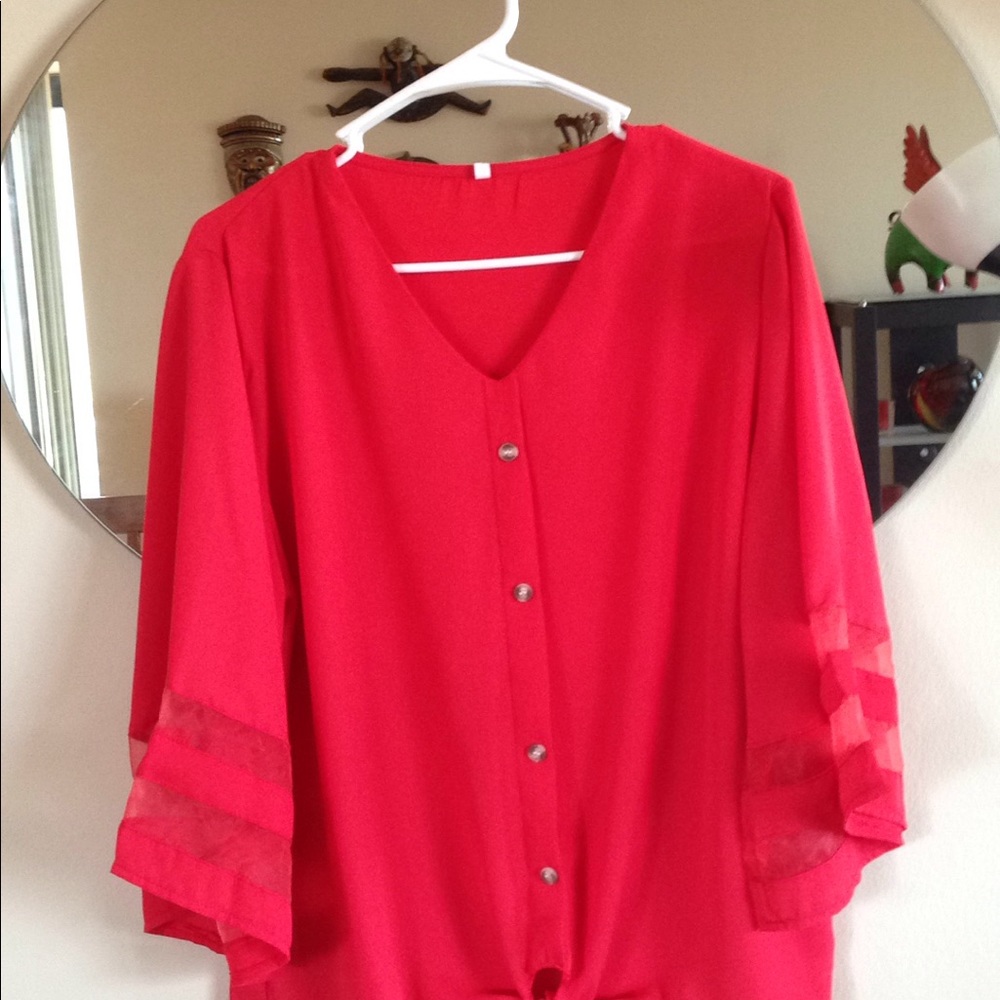 Darling red blouse